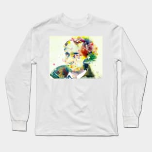 CHARLES BAUDELAIRE - watercolor portrait .4 Long Sleeve T-Shirt